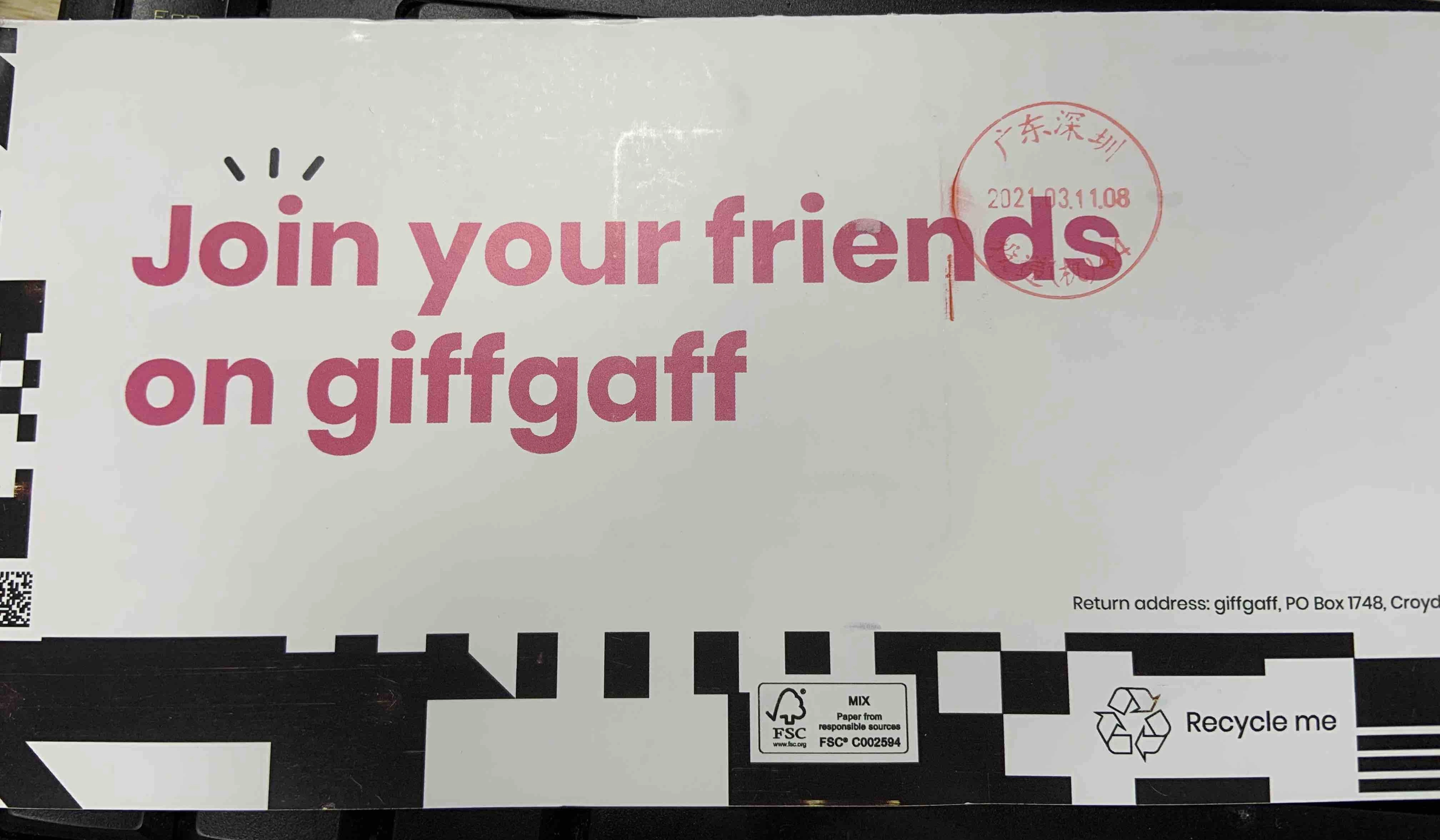 Giffgaff 电话卡